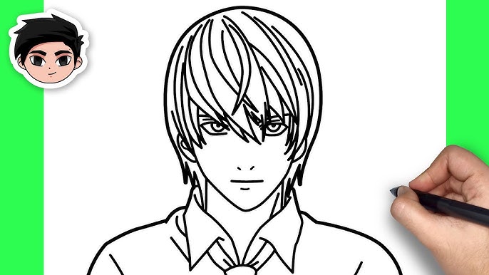 How-to-draw-L-(Ryuzaki)-from-Death-Note, متعة الرسم