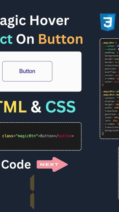 Magic Hover Effect Button using HTML and CSS || Color Fill Effect on ...