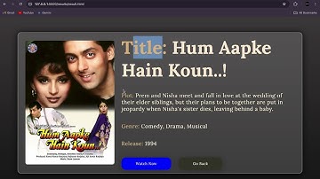 IMDB Clone Website || OMDB API || Front-End Project ||HTML/CSS/JS