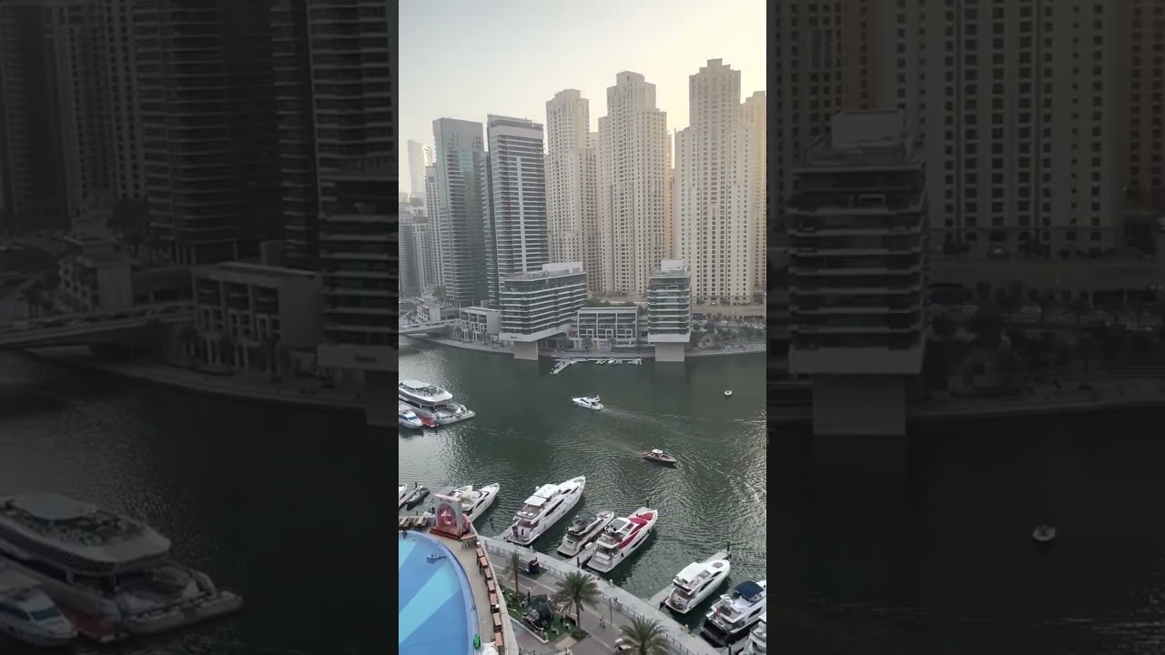 View from the Address Dubai Marina Hotel, Dubai, U.A.E. 🇦🇪