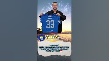 🚨 DEAL RESMI 🚨Thom Haye akhirnya sah jadi bagian dari Persib Bandung! 💙🐯 #shorts #persibbandung