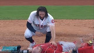 Marisnick collides with Lucroy at the plate, a breakdown