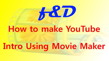 How to make a Youtube Intro with Movie Maker