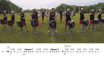 2016 Madison Scouts Snares - LEARN THE MUSIC to "Overture"