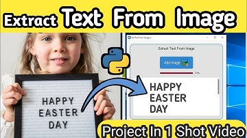 Extract Text From Image Using Python ll with Modern GUI Tkinter ll Python Project ll