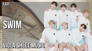Super Easy Viola Sheet Music How To Play Swim By Bts