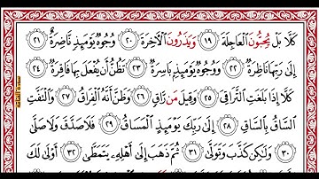 …‏Okasha Kameny سورة القيامة برواية البزي عن ابن كثير المكي .. الشيخ عكاشه كميني حفظه الله