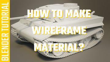 HOW TO MAKE WIREFRAME MATERIAL IN BLENDER? TUTORIAL