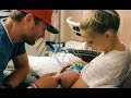 MOM HOLDS NEW BABY FOR THE FIRST TIME!