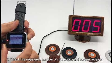 Wireless Calling System CTM881 screen receiver CTW06 watch receiver CTT19 call button