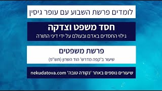 חסד משפט וצדקה | פרשת משפטים | עופר גיסין