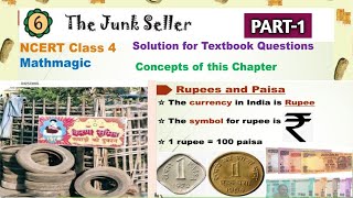 NCERT Class 4 MATH Chapter 6 (Part 1) THE JUNK SELLER in हिंदी + English | Solved Textbook Ques
