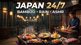 Download Lagu 🎋🇯🇵 JAPANESE BAMBOO FOREST 24/7 — Rain • Fire • Sushi • ASMR
