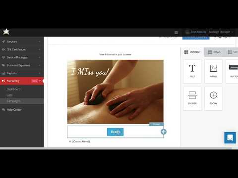 Tutorial on how to use email marketing feature in Bodywork Buddy Massage Software.