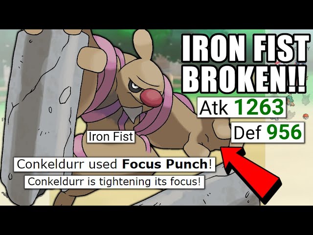 IRON FIST FOCUS PUNCH CONKELDURR IS BROKEN! POKEMON SCARLET AND