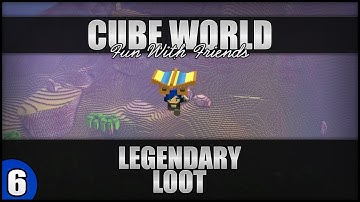 ♛ Cube World Gameplay - Level 20 Multiplayer Dungeon Run #2 - Legendary Loot!