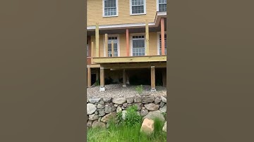 Douglas Fir Posts Installed on Deck!