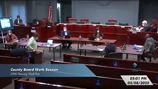 County Board Work Session - CPHD Planning Work Plan