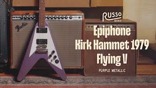 Epiphone Kirk Hammett 1979 Flying V | Gibson Falcon 5 1x10 Combo