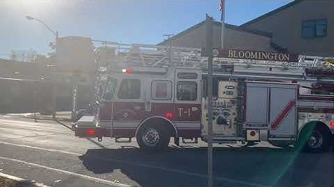 Automated Dispatch/Response-Bloomington FD Engine And Truck 1 Responding