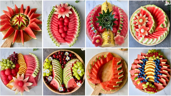 8 Beautiful Watermelon Cutting & Decorating Ideas 🍉| Fruit Platter Tutorials✨