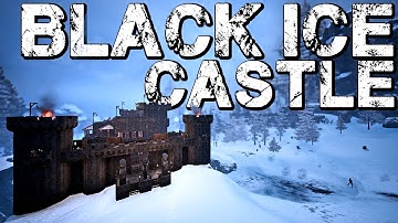 The BEST Castle Mod? - Small Black Ice Castle - Speed Build | CONAN EXILES