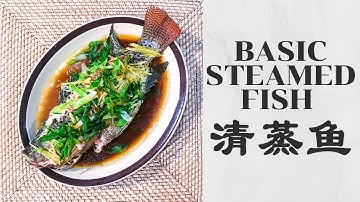 Easy Steamed Fish Recipe: Chinese Steamed Whole Fish With Ginger & Scallion | [清蒸魚]