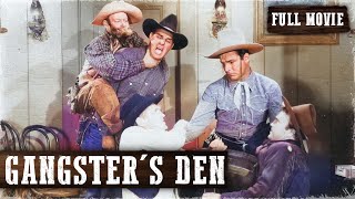GANGSTER&#39;S DEN | Buster Crabbe, Al St. John | Full Western Movie | English | Free Wild West Movie