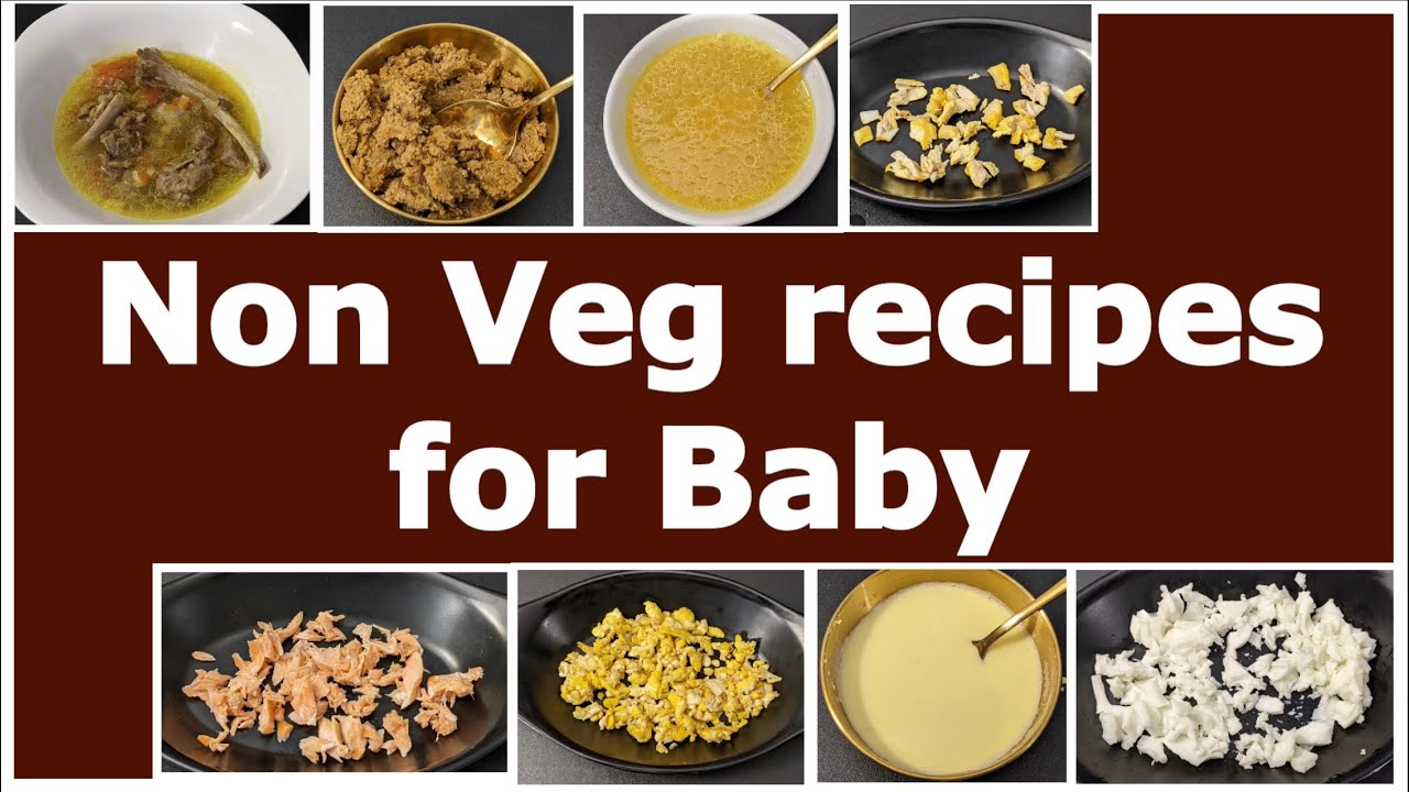 8+ months baby food Non Veg foods for baby EGG CHICKEN GOAT FISH