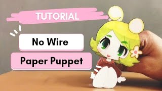 🌸(30)How To Make Wireless Puppet🌸No Wire // No Thread🌸Make Your Paper Puppet only with Paper🌸