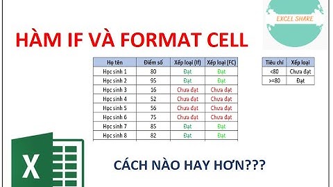 Hàm IF và FORMAT CELL (Ai lợi hại hơn ???)