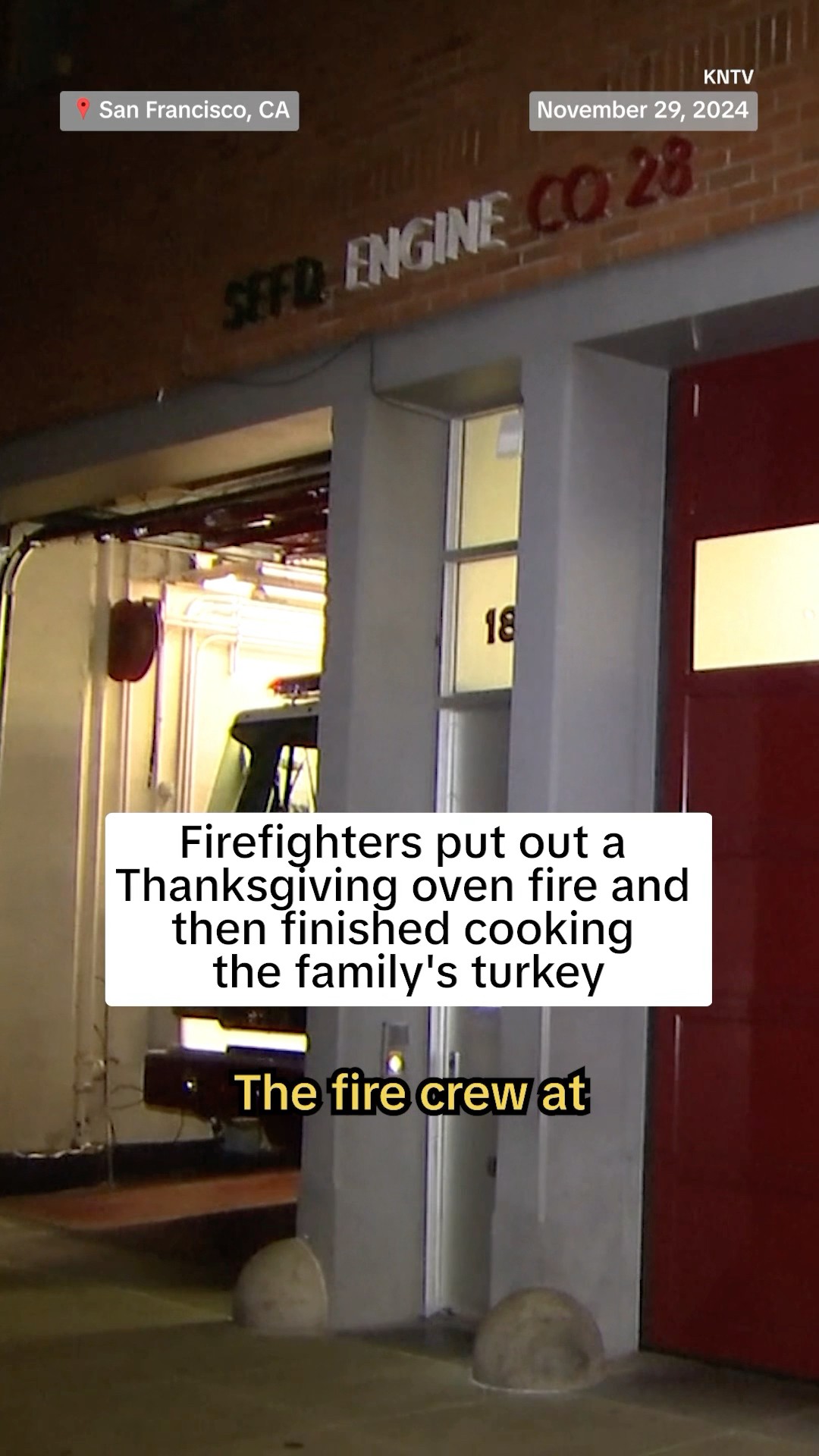Firefighters put out a Thanksgiving oven fire and then finished cooking the family’s turkey