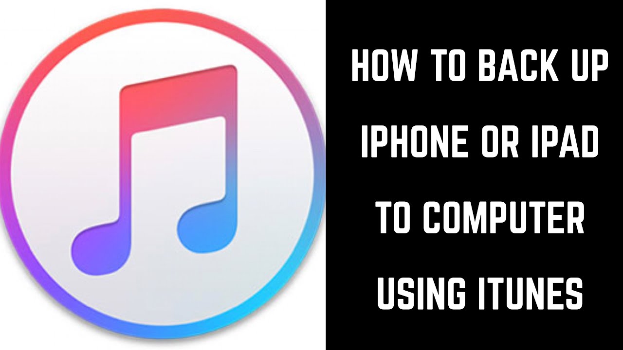How To Backup Iphone Or Ipad To Computer Using Itunes Youtube