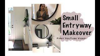 Small Entryway Makeover |小玄关改造| Ikea Stall 鞋柜 真是小户型福音|我的第一支影片| 动手装饰我的新家