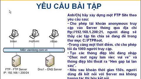 Xây dựng FTP đơn giản
