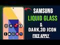 Enable LIQUID GLASS and DARK ICONS & 3D Icons on your Samsung! Tutorial