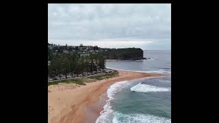 Mona Vale is effectively two separate beaches separated by a broad ocean rock platform.