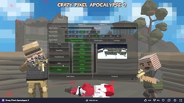 Crazy Pixel Apocalypse 2 - gameplay Unity FPS Multiplayer Blocky Liminal
