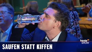 Bier ja, Gras nein? Lutz van der Horst beim CSUParteitag | heuteshow vom 04.11.2022