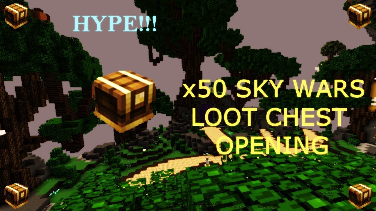 OPENING 50x SKY WARS LOOT CHESTS (SPENT 300$)