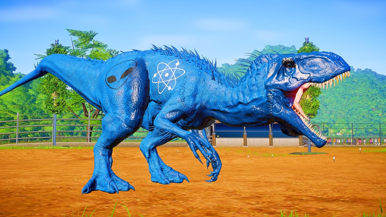 T-Rex Azul  Jurassic World Evolution 🌎 Jogo de Dinossauro 