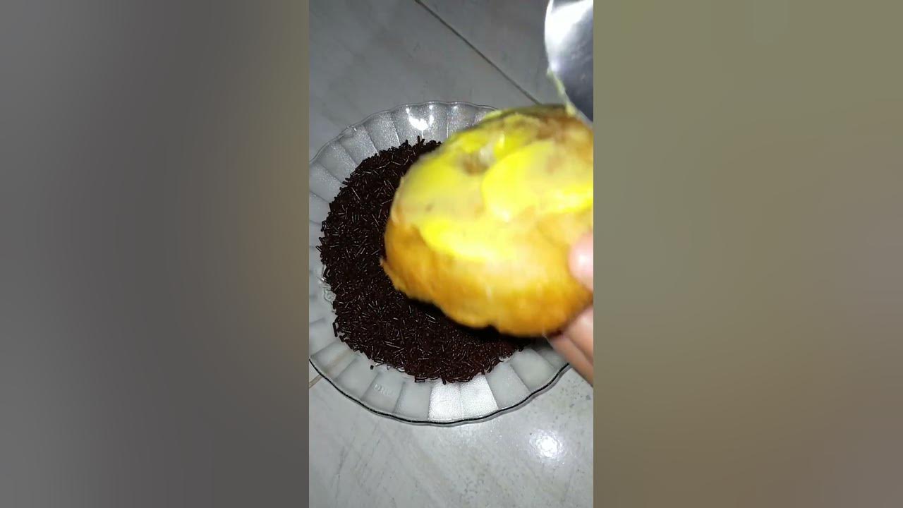 cara ngasih toping donat biar nempel