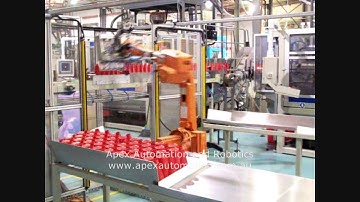 APEX Automation and Robotics - Robot packing plastic bottles