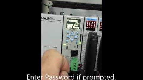 MicroSD loading a Productivity 2000 PLC
