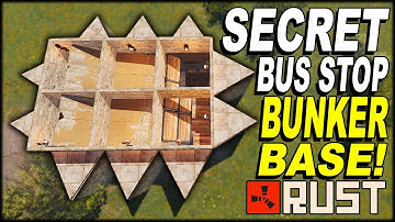 SECRET BUS STOP BUNKER BASE! - SOLO/DUO/TRIO - RUST BASE DESIGN 2019 - (FULL TUTORIAL)