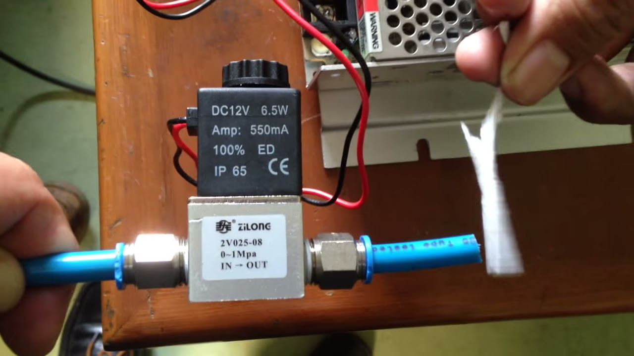 Как правильно подключить электромагнитный клапан Selenoid valve DC 12 volt JSL BEJO SHOP - YouTube