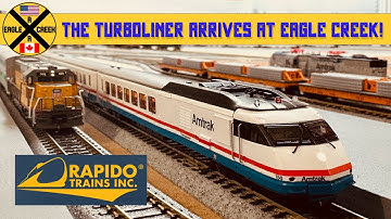 Rapido Trains - N Scale - Amtrak - RTL Turboliner - DCC Sound - New Engine At Eagle Creek!!