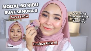 TUTORIAL MAKEUP SEMUA 90rb AJA BPOM DAN BAGUS BANGET !!!