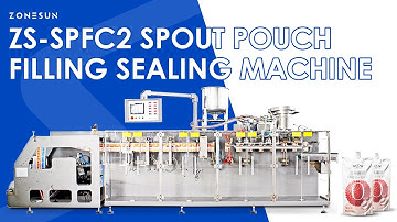 ZONESUN ZS-SPFC2 Automatic Spout Pouch Filling Sealing Machine Form-Fill-Seal Packaging Line