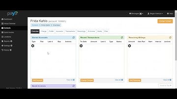 How to run a transaction from Contact Screen in Paya Connect
